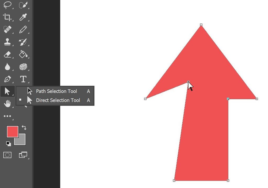 Direct Selection Tool in Adobe Illustrator for precise object editing.