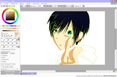 Creating Skin Shading Guides with Curve Tool in Paint Tool SAI