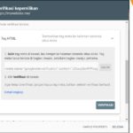 Halaman Verifikasi dan Kode Mendaftarkan Website Ke Google Webmaster
