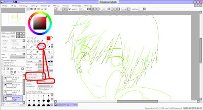 Brush Tool Settings for Gradient in Paint Tool SAI