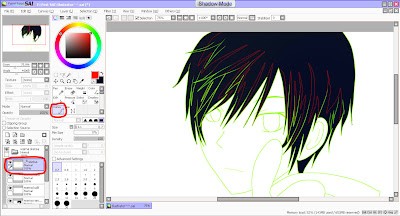 Using Curve Tool for Shading Guides in Paint Tool SAI