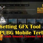 GFX Tool PUBG Mobile settings interface showing version selection, resolution options, and graphic quality choices