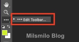 Accessing the Edit Toolbar in Photoshop