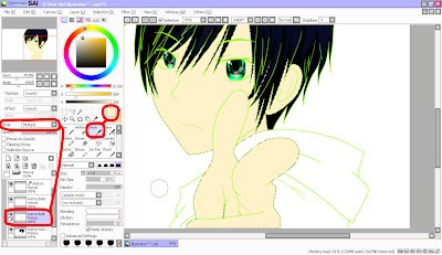 Applying Base Skin Color in Paint Tool SAI