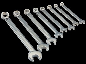 Combination wrenches for car workshop