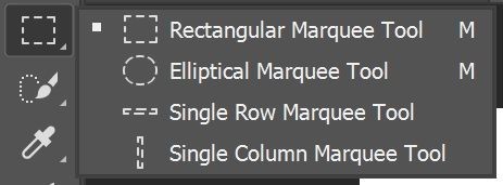 Rectangular and Elliptical Marquee Tool Selection Examples